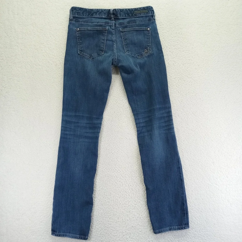 Express Jeans Womens 2r Medium Wash Slim Leg Denim Blue Stretch Pants‎ 508510